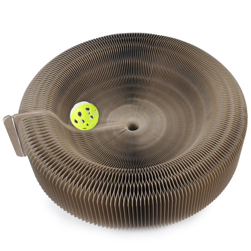 Creative accordion cat scratching board pet supplies decompression grinding claws corrugated paper cat specific - 2 pieces
