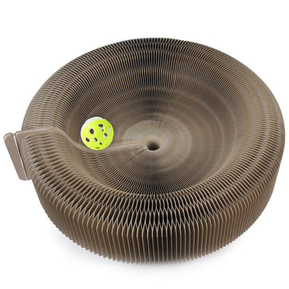 Creative accordion cat scratching board pet supplies decompression grinding claws corrugated paper cat specific - 2 pieces