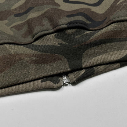 Modish American Retro Vibe Heavyweight Fleece Hooded Sweatshirt Jacket