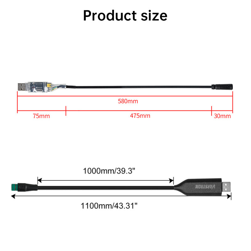 Bafang USB CAN-Bus Programming Cable for BBS01/BBS02/BBS03/BBSHD Mid-Drive E-Bike Motor