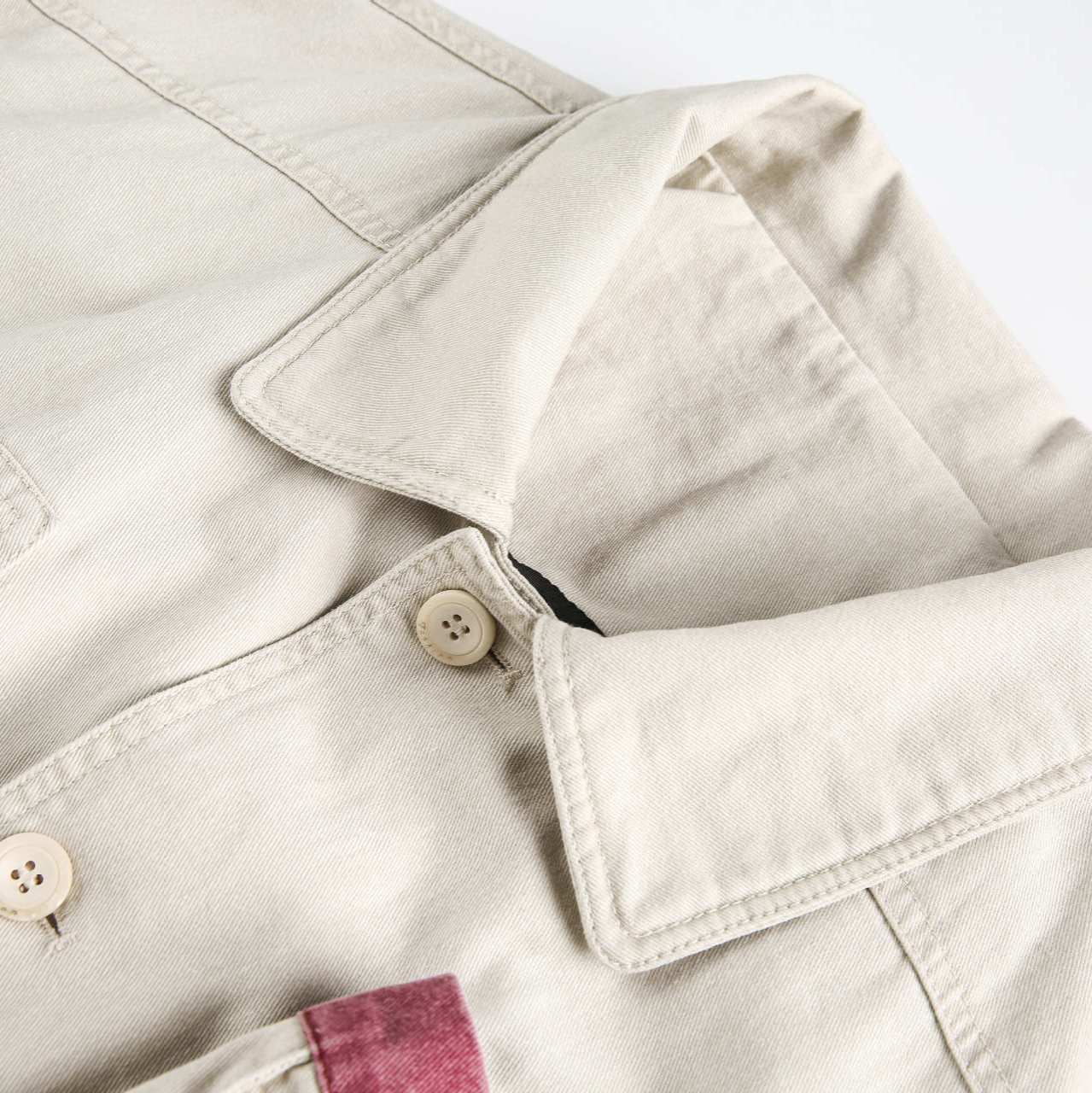 Street Style Multi-Pocket Short Work Jacket