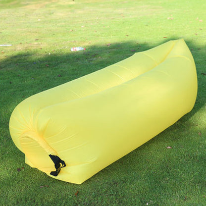 Outdoor lazy inflatable sofa Portable beach air sofa Foldable inflatable camping sofa bed One-person sleeping bag