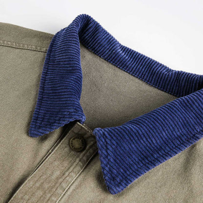 Street Style High-Street Spliced Collar Printed Work Jacket