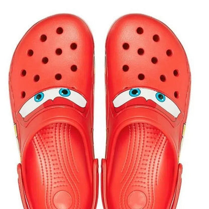 Caroban McQueen Car Cave Shoes Men and Women Outdoor Breathable Casual Beach Shoes Baotou Slippers Sandals