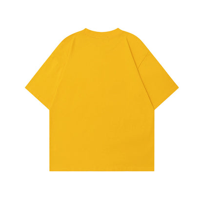 Style Anime Print Short Sleeve T-Shirt Unisex Loose Pure Cotton Couple Ins Casual Tee