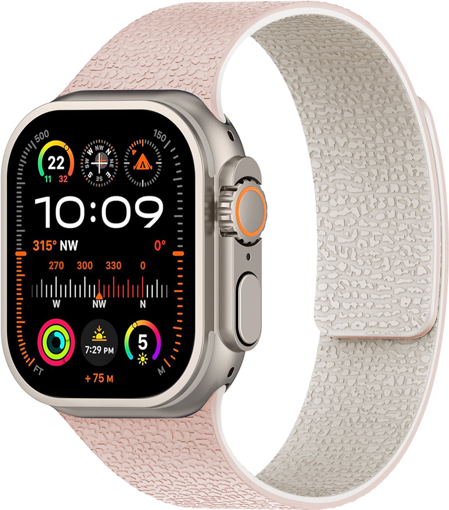Apple iWatch, Huawei Watch 5, Samsung GT5 Silicone Watch Band with Soft Magnetic Adsorption and Lychee Pattern
