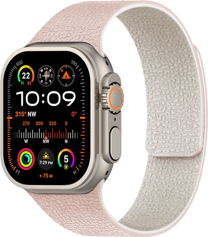 Apple iWatch, Huawei Watch 5, Samsung GT5 Silicone Watch Band with Soft Magnetic Adsorption and Lychee Pattern