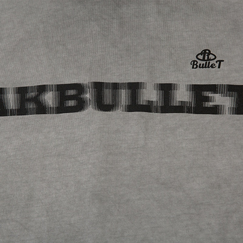 Letter Print Short Sleeve T-Shirt Men's Summer Washed Vintage Loose Trendy INS Round Neck Half Sleeve Tee